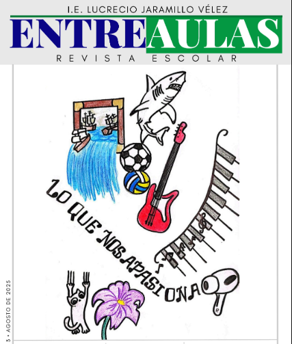 Portada de nuestra gaceta escolar.